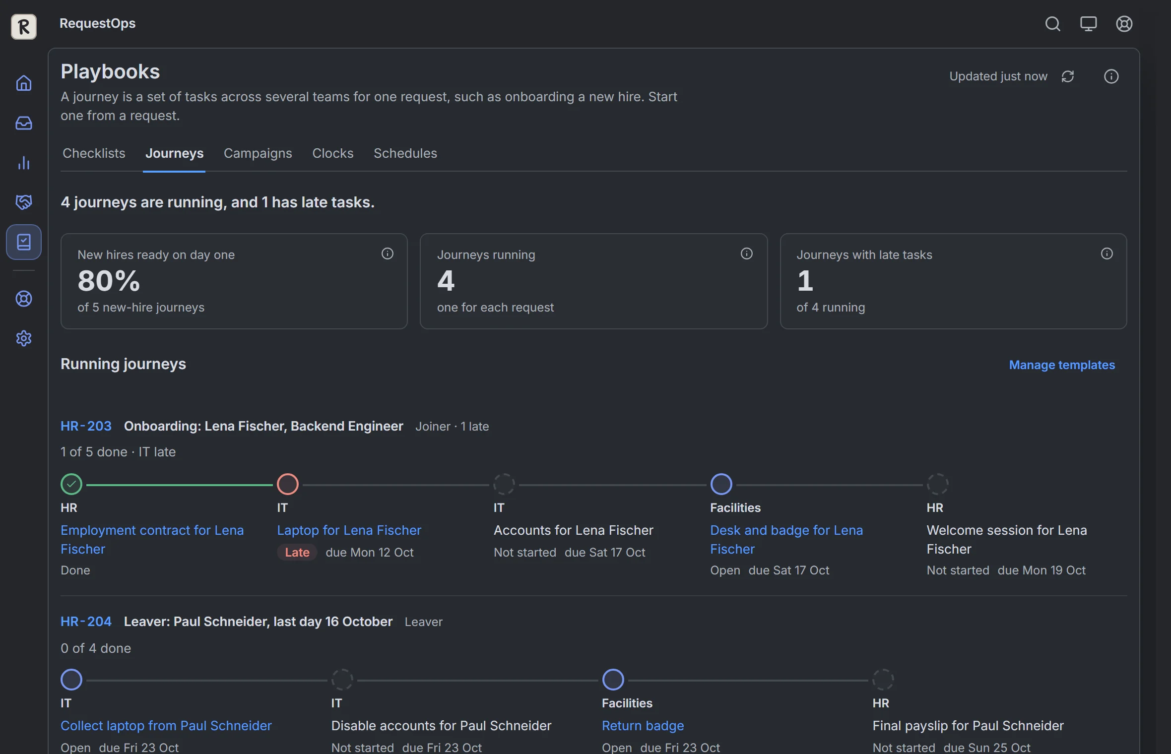 RequestOps: Playbooks, then Journeys